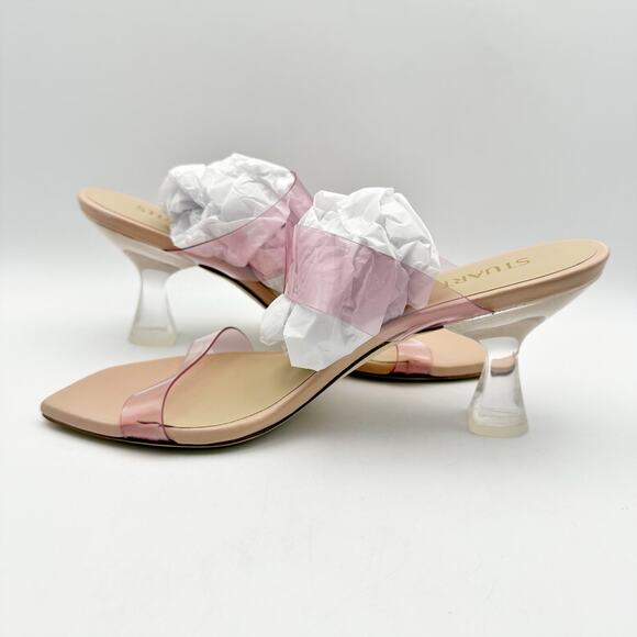 Stuart Weitzman Womens Kristal High Heel Sandals US 6.5 Pink Clear NIB - Picture 8 of 13